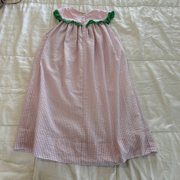 Smockingbird Watermelon Seersucker Dress - Picture 5 of 9
